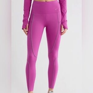 Nike Women’s Fuschia Training Leggings Reflective Size XL NWT